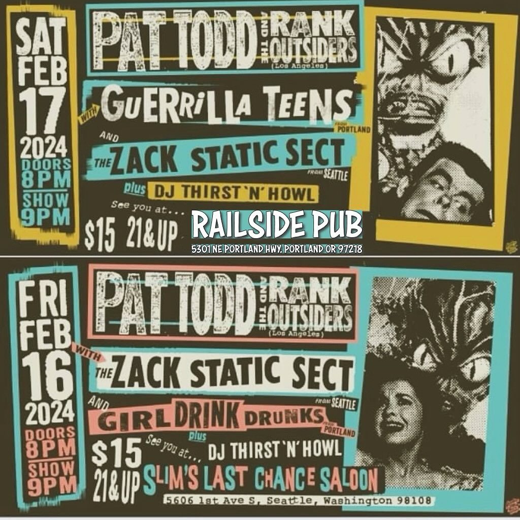 The Zack Static Sect gig poster — February 15, 2024