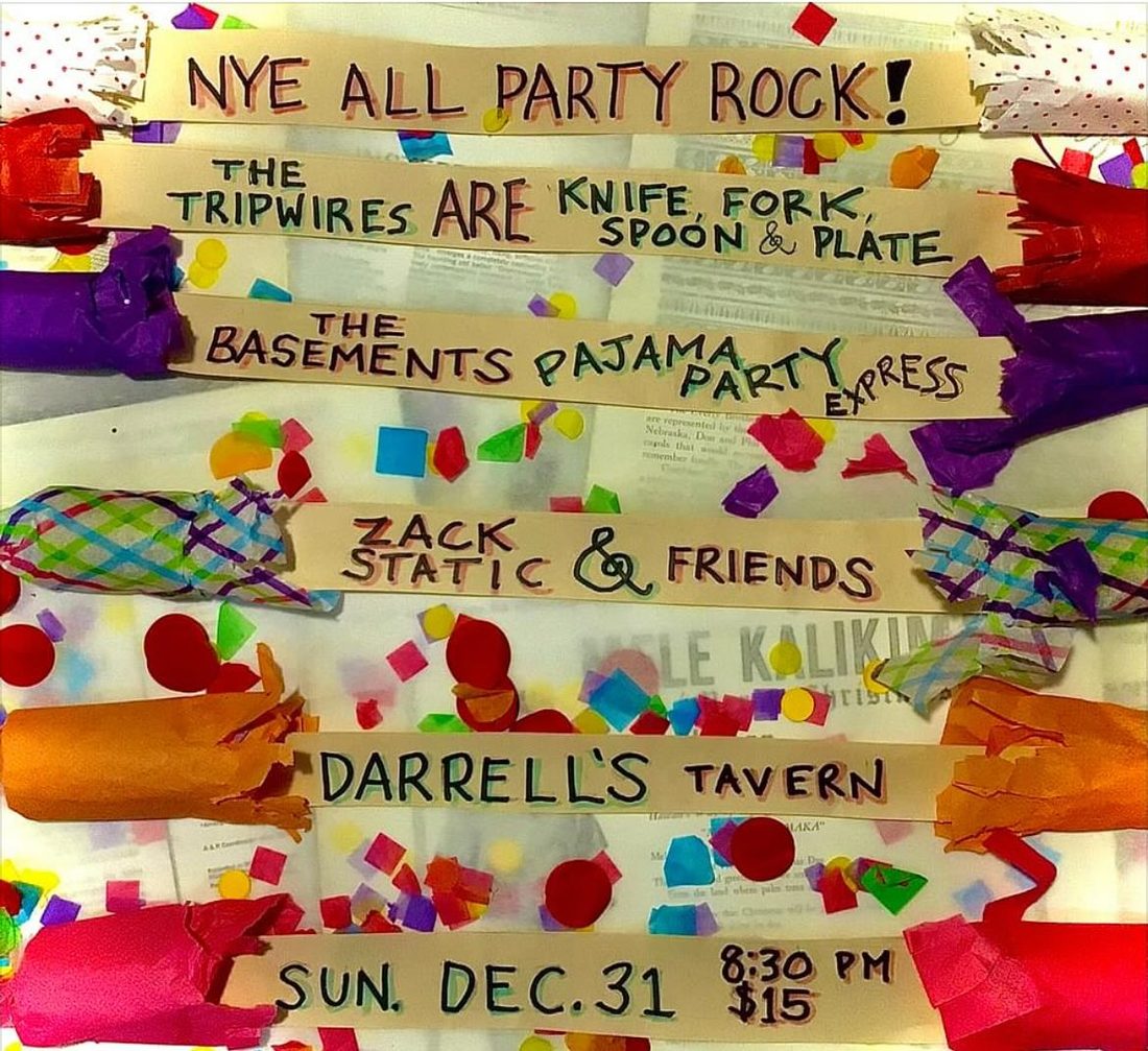 The Zack Static Sect gig poster — Darrell's Tavern