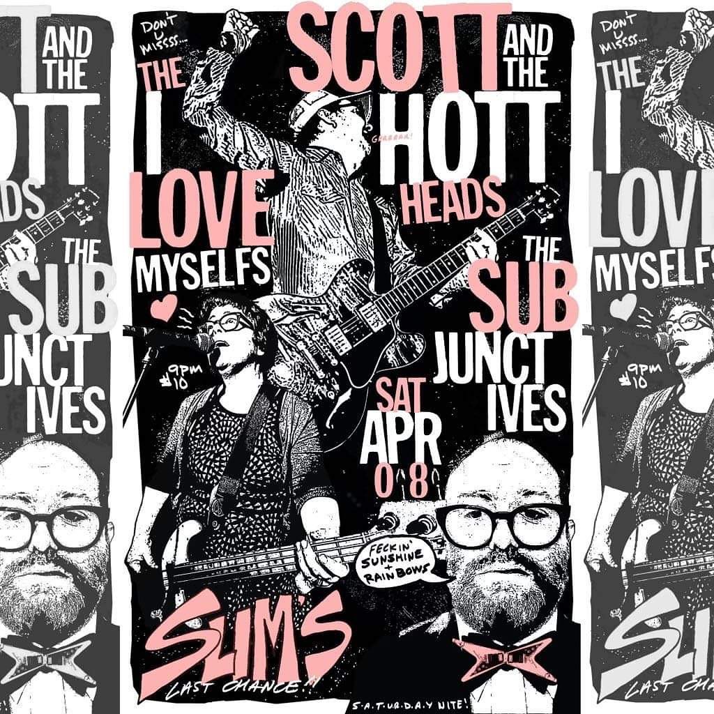 The Zack Static Sect gig poster — Slims Last Chance
